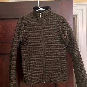 Columbia quilted jacket with fur color